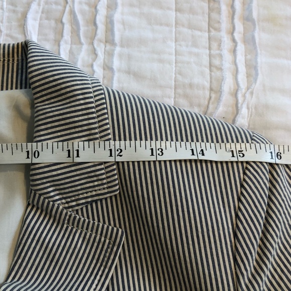 J Crew Seersucker Blazer Blue & White Size 6 - Picture 12 of 15